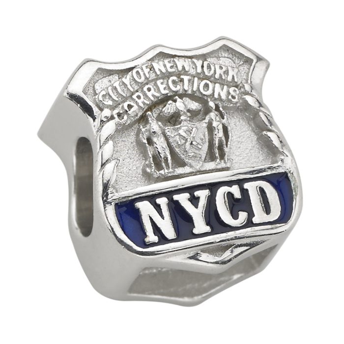 City of New York Corrections - NYCD Charm - Fits Pandora Bracelet - Sterling Silver 1