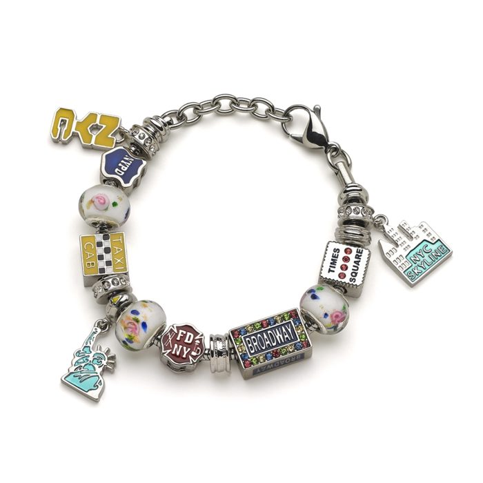 New York City (NYC) Charm Bracelet - Includes Bracelet and All Charms 1