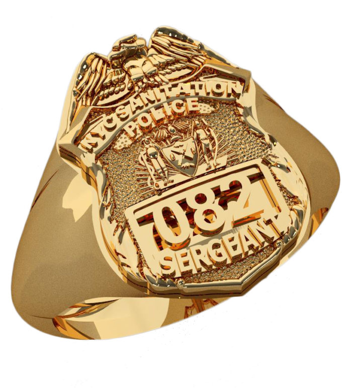 DSNY Sergeant Shape of the Shield Ring 1