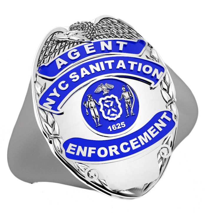 DSNY Enforcement Agent Shape of the Shield Ladies Ring 1