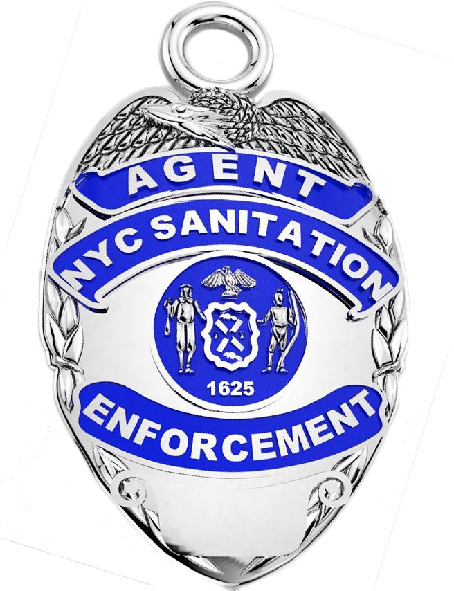 DSNY Enforcement Agent - Quarter Size Pendant 1