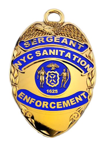 DSNY Enforcement Sergeant - Nickel Size Pendant 1