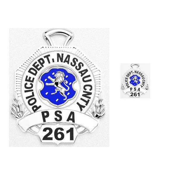 Nassau County PD Civilian Employee - Nickel Size Pendant 1