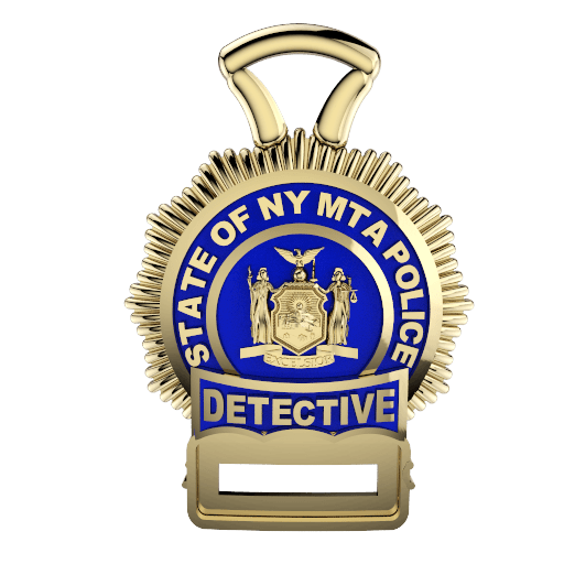 MTA Police Detective  - Nickel Size Pendant 1