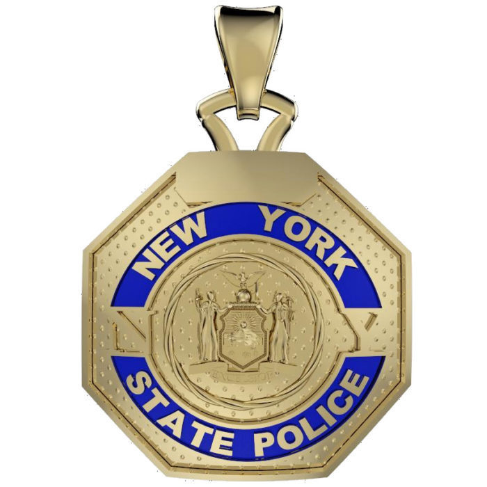 NY State Trooper - Nickel Size Pendant 1