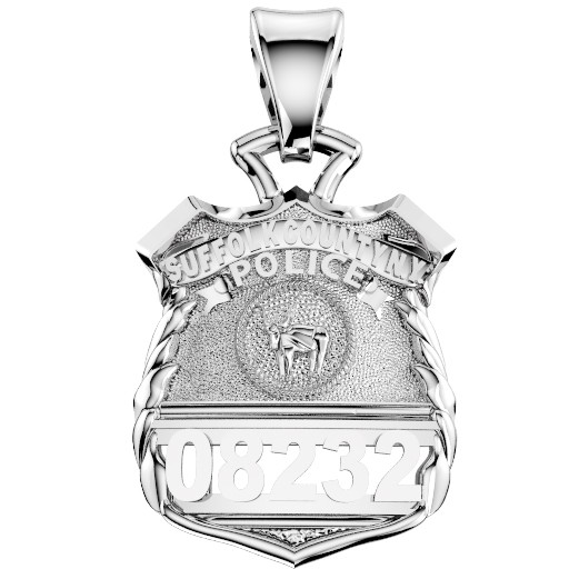 Suffolk County PD Police Officer Pendant - Quarter Size Pendant 1