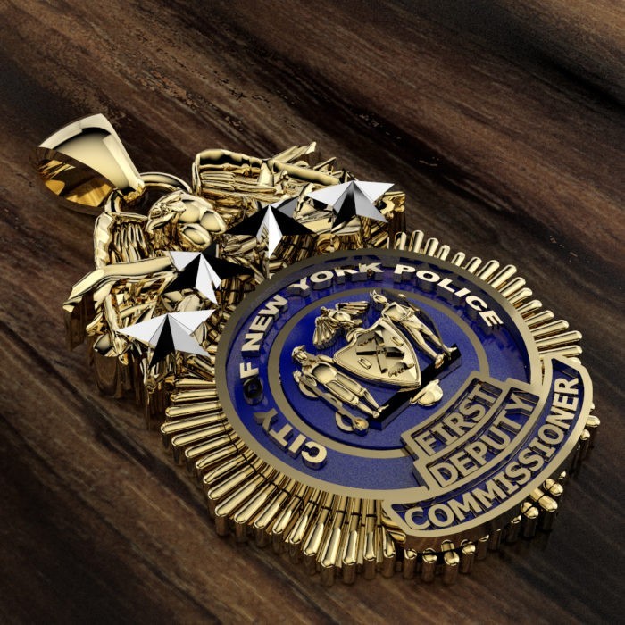 NYPD First Deputy Commissioner Pendant - Penny Size 3