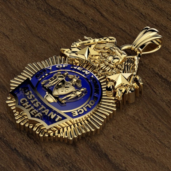NYPD Assistant Chief Pendant - Penny Size 3