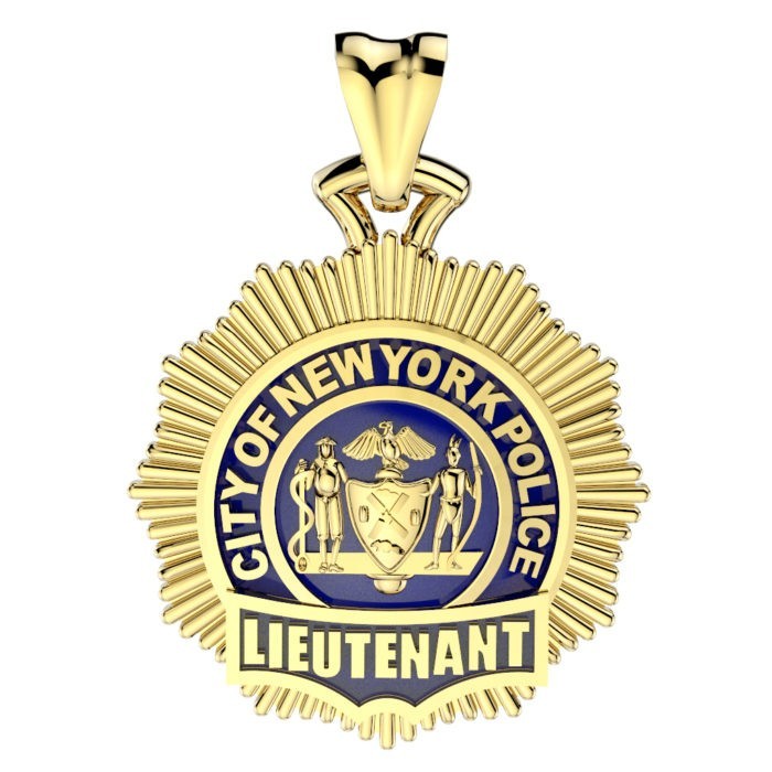 NYPD Lieutenant Pendant - Quarter Size 1