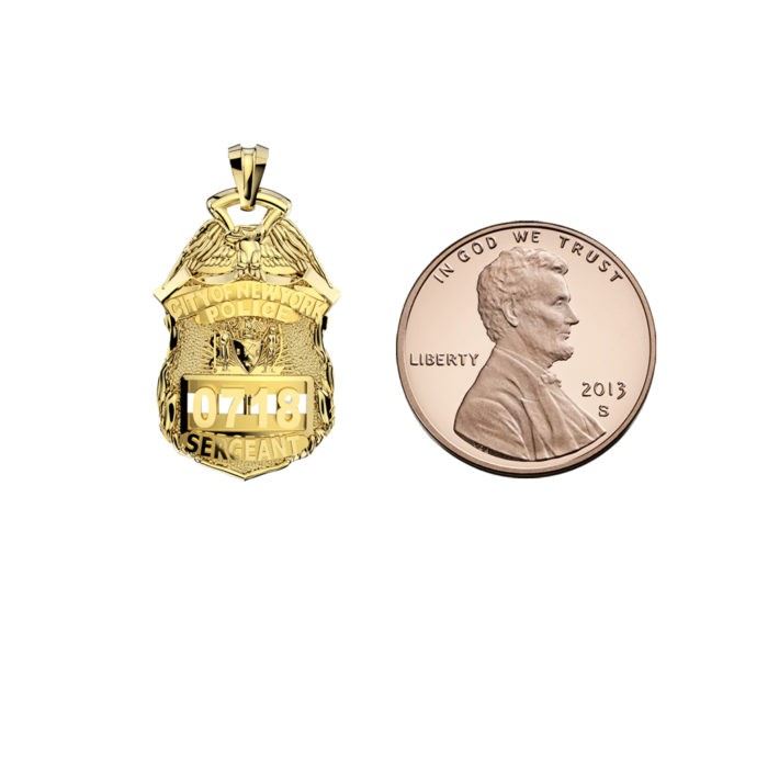 NYPD Sergeant Pendant - Penny Size 5