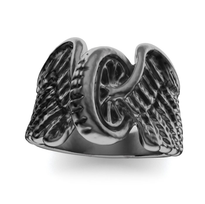 Economy Stainless Steel Winged Wheel Ring 2