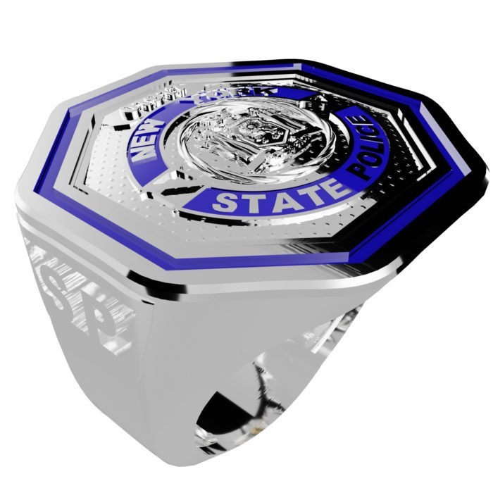 Men’s New York State Police Thin Blue Line Ring 5